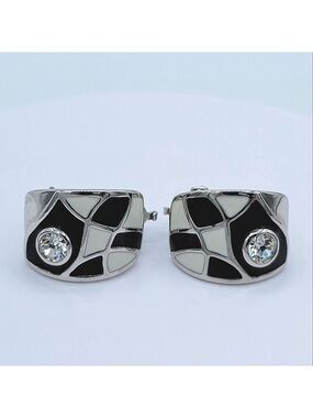 Vintage FAC Butler Enamel Earrings #2454